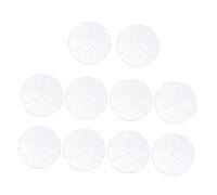 SAFIGLE 10pcs Transparent Three Compartments Petri Dishes Laboratory Culture Plates for Microbiology Experiments Biology Studies with Clear Lids for Easy Marking and Contamination
