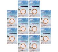 SAFIGLE 10pcs Uv Testing Card Tester for Terrarium Reptile Vivarium Uv Light Identifying Cards for Testing Strips