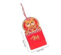 SAFIGLE 12 Pcs Hanging Calendar 2024 Wall Calendar Paper Red Classic Traditional Chinese Style Lightweight Date Checking New Year Choice Festive Atmosphere Home Decoration