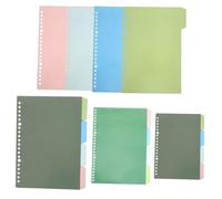 SAFIGLE 12 Sets Colorful Index Page Dividers for Notebooks Insertable Tabs Binder Dividers PP Material with Smooth Surface for Organizing Documents and Quick Classification