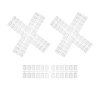SAFIGLE 120pcs Nail Sample Display Plate Plastic Flat Rectangle Practice Palette for Nail Color Display, Creative Bead Shape Design Suitable for DIY Manicure Sessions