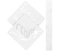 SAFIGLE 128pcs Reusable Painting Stencils Set with 64 Floral and 64 Farm Templates for DIY Drawing, Scrapbooking, and Nature Art Projects in Mixed Media Crafting