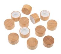 SAFIGLE 12pcs Assorted Color Bamboo Bottle Covers Flexible Lids for Essential Oil Perfume Bottles Durable Airtight Protection Practical Household Aroma Accessories