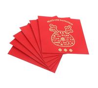 SAFIGLE 12pcs Chinese Year Dragon Red Envelopes Money Packets with Blessing Words Festive Red Packets for Year Party and Holiday Giving