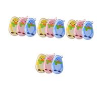 SAFIGLE 12pcs Comfortable Scrubbers Lovely Printing Wear-Resistant Bath Scrubbers for Showering and Bathing Supplies Exfoliating Body Towel for Bathing Random Color