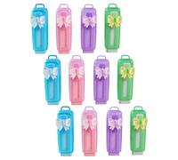 SAFIGLE 12pcs Cute Sliding Retractable Pencil Erasers for Writing and Drawing Vibrant Colors Lightweight Portable Design Fast Erasing Action with Extendable Refill for School Office and