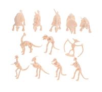 SAFIGLE 12pcs Dinosaur Skeleton Plastic Model Kit for Educational Sandbox Play and Birthday Party Favors Realistic Sturdy Dinosaur for Boys to Explore Paleontology and Decoration