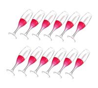 SAFIGLE 12pcs Empty Lip Gloss Tubes Mini Wine Glass Lip Gloss Container Refillable Vials for Cosmetics Packaging