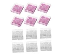 SAFIGLE 12pcs False Eyelash Organizer Plastic Lash Case Eyelash Storage Box Makeup Storage Box Organiser