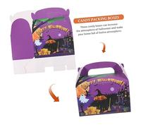 SAFIGLE 12pcs Halloween Candy Gift Packaging Boxes Small Paper Cookies Cases for Party Treats Durable Festive Snack Holders for Shops Families Bars