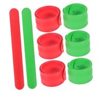 SAFIGLE 12pcs Holiday Wrapping Paper Holder Bands Silicone Storage Strips for Wrapping Paper Poster Organization Festive Red Green Neat Tidy for Holiday Decor
