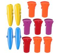 SAFIGLE 12pcs Large Iron Binder Clips with Flat Mouth, Secure Grip and Versatile Use, Colourful Metal Paper Clips for School, Crafts, Office and Home Document Organising Random Color