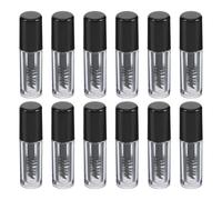 SAFIGLE 12pcs Mini Refillable Mascara Tubes 0.8ml Wand Brush Travel Size Empty Mascara Containers for Women Packaging