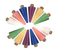 SAFIGLE 12pcs Nail Picker Double-ended Rhinestone Picker Nail Art Pen Set Replacement Wax Heads for Jewelry Application Multi-color Professional Manicure Tool for Salon and Home Use