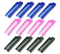 SAFIGLE 12Pcs Portable Folding Hair Comb Compact Travel Hair Combs for All Hair for Home Salon Go Use Lightweight Static Design Random Colors