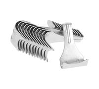 SAFIGLE 12pcs S-Shape Picture Rail Hanging Hooks for Gallery and Exhibition Use No-Drill Molding Hooks Compatible with Various Frame Secure and Art Display Accessories