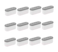 SAFIGLE 12pcs Toilet Seat Bumpers Kit Raised Silicone Pads Non-Slip Cushion Replacement for Families Hotels Hospitals School Bathroom Comfort and Stability