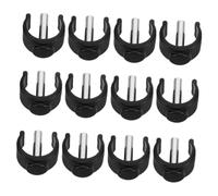 SAFIGLE 12pcs Walker Stick Pin Locks Clamp Replacement Accessories for Walking Canes and Crutches Non Slip Secure Fastening for Enhanced Stability Easy Installation Suitable for Seniors