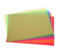 SAFIGLE 14 Sheets Dyslexia Colored Overlays for Reading, PVC Translucent Sheets with Visual Stress Relief and Versatile Usage, for Guided Reading Sessions and Students