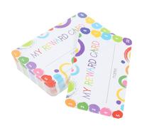 SAFIGLE 150 Sheets Cartoon Reward Punch Cards for Primary School Students Rounded Edges Safe Classroom Loyalty Cards Motivational Teaching Props for Teachers and Parents Each