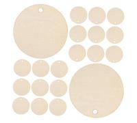 SAFIGLE 150pcs Unfinished Wood Rounds for Crafts Natural Flat Wooden Discs with Round Sturdy Decorative Wood Slices for Painting Engraving DIY Hanging Ornaments and Holiday Decorations