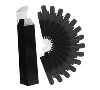 SAFIGLE 15pcs Lipstick Paper Boxes Bulk Packaging for DIY Lip Gloss Cases Black Minimalist Design Easy Assembly Protective Empty Wrapping Boxes for Lip Balm Storage