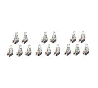 SAFIGLE 15pcs Metal Switch Guitar Effects Pedal Button Pin Foot Push Momentary