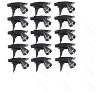 SAFIGLE 15Pcs Spray Bottle Nozzles Replacement Tops for Standard Neck Bottles Leak High Pressure Atomizing Nozzle with Sealing Gasket Premium PP Material for Gardening Cleaning and Salon