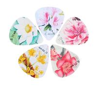 SAFIGLE 15pcs Stylish Printed Guitar Picks Ukulele Accessories for Finger and Fun Practice for Guitar Learners