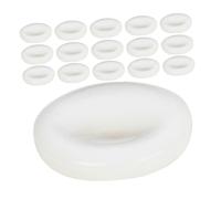 SAFIGLE 15pcs White Shell Trumpet Finger Button Caps Valve Cap Accessories Set for Trumpet Players Musician Replacement Parts Enhance Sound Quality and Performance