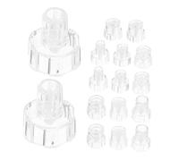 SAFIGLE 16pcs Blackhead Suction Tips for Hydro Facial Treatment Reusable Facial Machine Nozzles for Deep Cleansing and Pore Purifying Gentle Exfoliation and Crosscontamination Prevention