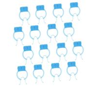 SAFIGLE 16pcs Lung Breathing Training Nose Clips Portable Nose Bleeding Stopper Fixing Stoppers for Home and Swimming Breath Accessories Blue