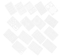 SAFIGLE 16pcs Reusable Pet Drawing Stencils for DIY Projects and Crafts, Hollow-Out Journal Templates Without Burrs, Suitable for Wood Block and Wall Painting