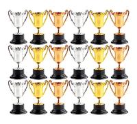 SAFIGLE 18pcs Mini Trophy Winner Trophies for Boys and Girls Sports Games Competitions Awards for Mini House Supply and School Events