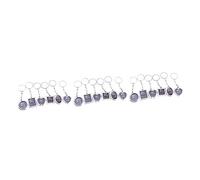 SAFIGLE 18pcs Photo Frame Key Chains for Family and Friends Silver Design for Memories and Special Occasions