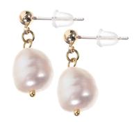 SAFIGLE 1Pair Baroque Pearl Ear Studs for Women Delicate Pearl Earrings for Parties Weddings and Anniversaries Minimalist Design as Personal Accessory