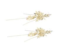 SAFIGLE 1Pair Elegant Gold Dangle Earrings for Women Wheat Leaf Design Lightweight Sturdy for Weddings Parties Everyday Wear Statement Tassel Earrings