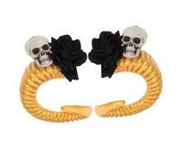 SAFIGLE 1Pair Goth Sheep Horn Hair Clips for Halloween Durable Hair Accessories for Costume Parties Multifunctional Design for Fashionable Outfits Easy to Wear