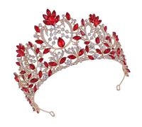 SAFIGLE 1pc Baroque Style Luxurious Bride Crown Vintage Rhinestone Inlaid Headdress for Weddings Cosplay and Photography Elegant Hair Accessory with Gorgeous Brightness