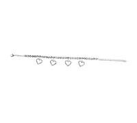 SAFIGLE 1Pc Female Foot Chain with Heart Shaped Pendant Rhinestone Inlaid Anklet for Beach Party and Daily Wear Chic Decor for Women