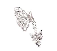 SAFIGLE 1pc Hollow out Metal Hair Claw Clip for Women Elegant Chain Design Hair Accessory for Weddings Parties Special Occasions Strong Grip Unique Aesthetic Silver