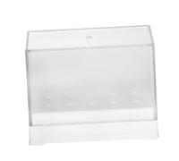 SAFIGLE 1Pc Nail Drill Bit Storage Box Transparent Organizer for Nail Drill Bits Durable Display Stand for Home Professional Use