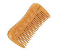 SAFIGLE 1Pc Natural Boxwood Massage Comb Static Wide Tooth Comb for Healthy Hair Scalp Massage Tool to Promote Circulation Unique Design for Friends
