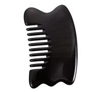 SAFIGLE 1Pc Ox Horn Guasha Massage Comb Multi Function Head Body Scraping Tool for Relaxation Muscle Relief for Scalp Neck Back Legs Massage