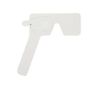 SAFIGLE 1Pc Plastic Eye Occluder for Astigmatism Testing Ergonomic Optometry Tool for Assessment Suitable for All Ages Essential for Eye Exams and Optical Shops