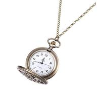 SAFIGLE 1Pc Retro Hollowed Out Classic Pocket Watch Vintage Design Quartz Pendant Watch Stylish Zinc Alloy with Chain for Any Occasion