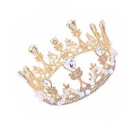 SAFIGLE 1pc Shiny Crystal Birthday Crown for Elegant Rhinestone Headdress for Parties Celebrations and Special Occasions