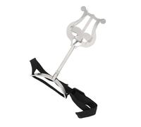 SAFIGLE 1pc Silver Euphonium Music Score Stand Portable Sheet Music Holder for Rehearsals Sturdy Support Rack for Musicians Instrument Learners