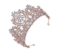 SAFIGLE 1pc Vintage Baroque Style Rhinestone Bride Crown Headdress Luxurious Alloy Hair Accessories for Weddings Photography Cosplay and Special Occasions