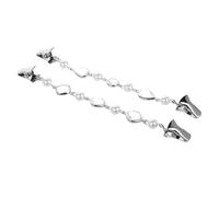 SAFIGLE 1Set Elegant Rhinestone Shawl Clips Versatile Scarf and Sweater Clips for Women Peep Design Teardrop Shapes for Cardigans and Dresses